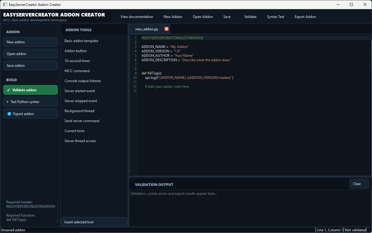 Website Builder editor
