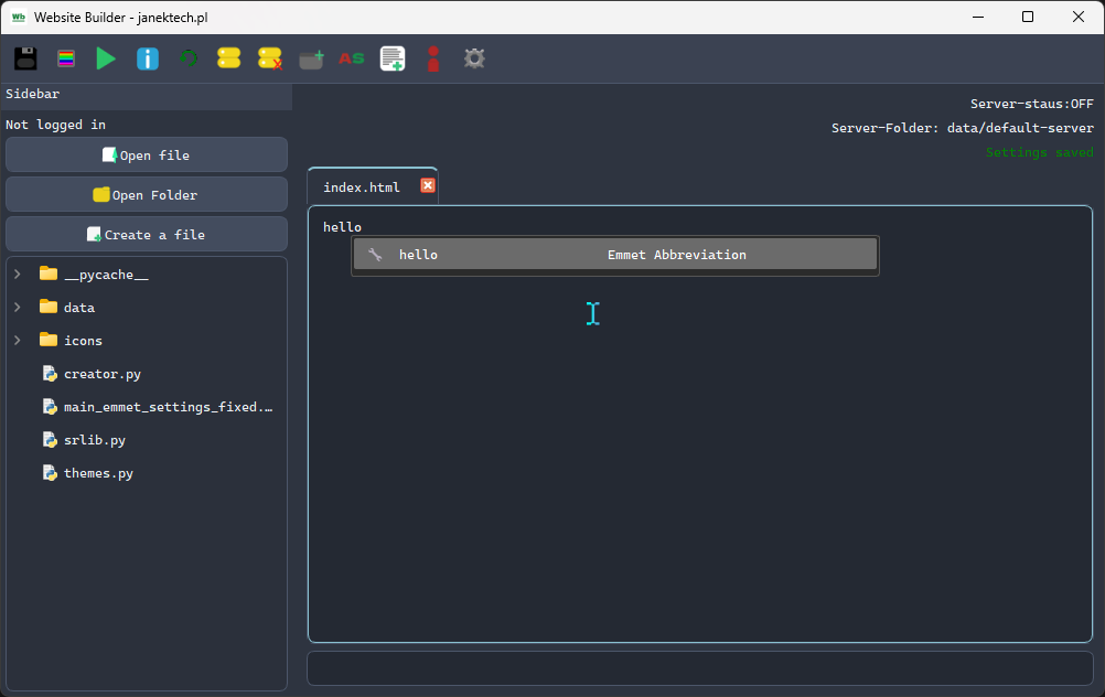 Website Builder addon manager